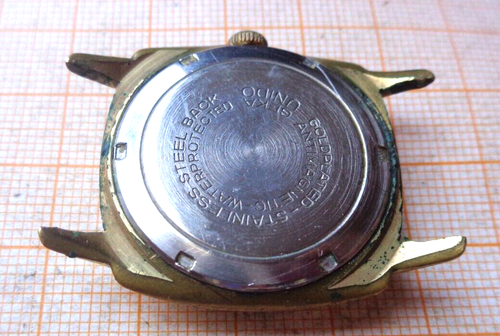 Vecchio orologio da polso a carica manuale HUBER fabbrica OSCO 65 difettoso irrequietezza OK GX27 - Foto 3 di 3