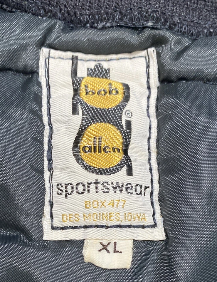 Bob Allen Black Puffer Quilted w/Black Suede Shooting Jacket MADE IN USA Size XL - Image 4 of 4