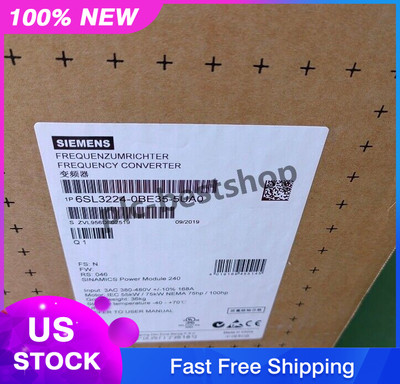 1PCS New Siemens G120 PM 240 Power Module 6SL3224-0BE35-5UA0 6SL3 224-0BE35-5UA0
