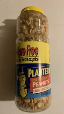 Vintage HUGE Unopened Glass Jar Planters Nabisco Dry Roasted Peanuts 28.8 oz NOS