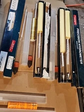 Precision Hydrometer Lot Of 7 PCs Liquid Density Measurement 