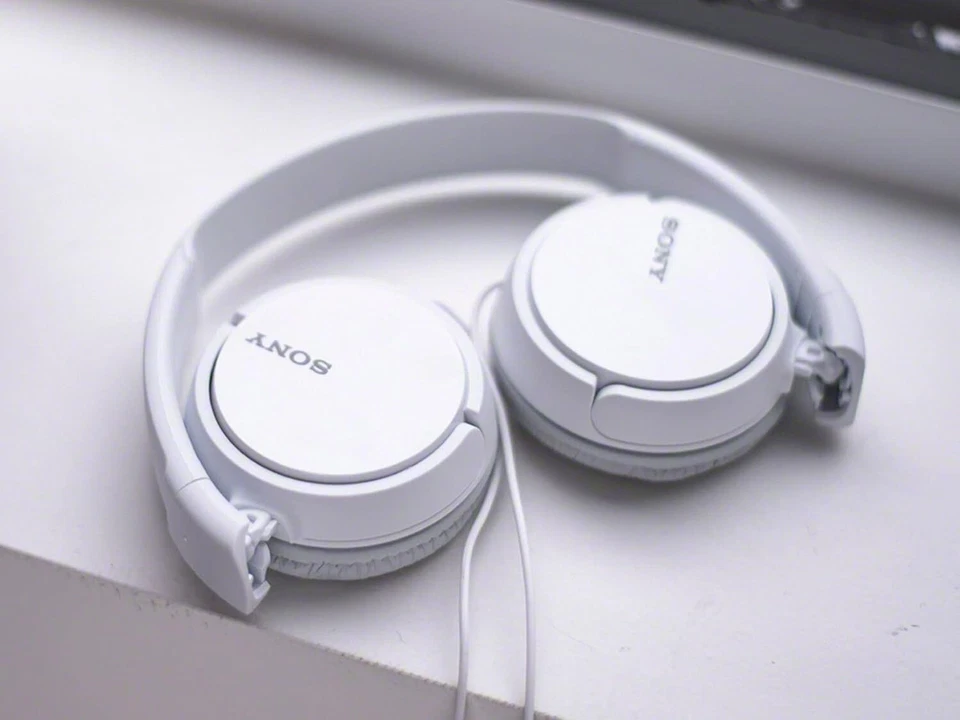 Sony MDR-ZX110 Wired On-Ear Headphones- White - Image 2 of 3