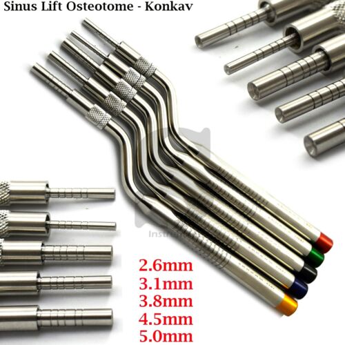 5 Osteotom Set abgewinkelt Osteotomie konvex Sinus Implantat Heber Chirurgisch - Bild 1 von 7