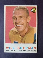 Will Sherman 1959 Topps Football #127 Vintage VG
