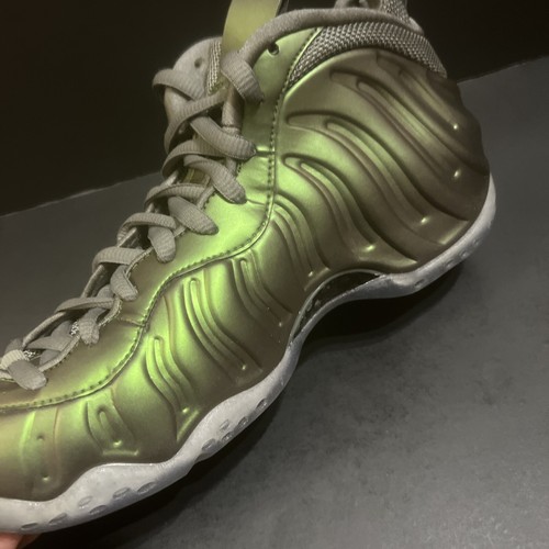 Sz 7.5 - NIKE WMNS AIR FOAMPOSITE ONE ‘SHINE’ 2017 DARK STUCCO BLK NEW - Picture 8 of 14