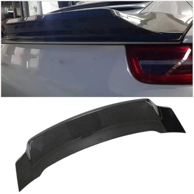 For Porsche 911 991 Carrera 4 S 4S Rear Trunk Wing Boot Spoiler Lip Carbon Fiber