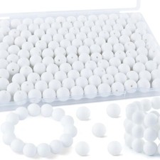 145Pcs Silicone Beads, 15mm Silicone Beads for Keychain Making Bulk Silicone ...