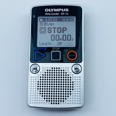 Olympus Note Corder DP-10 Voice Recorder Works Fine Free Priority