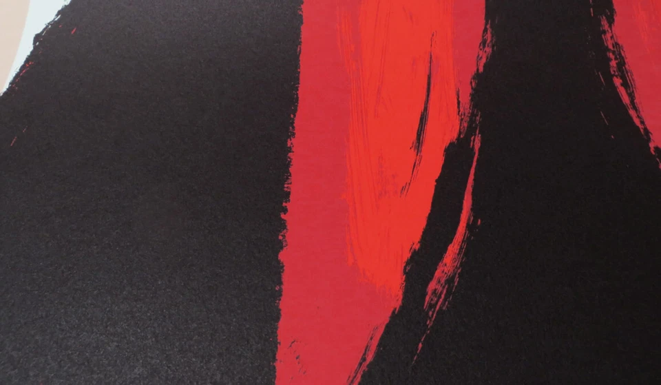 Роберт Motherwell искусства Чикаго 1981 абстрактная литография печати 27 x 20 - Изображение 2 из 4