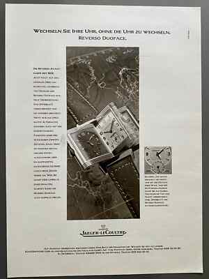 Jaeger-LeCoultre Reverso Duoface JLC Original 1997 Vintage Watch Advert Werbung