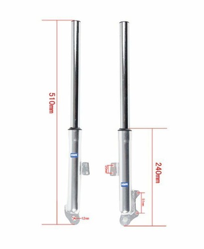 Federgabel Standrohre Set 510mm Passend für Pocket Bike - HMParts - Bild 2 von 2