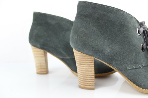 3SUISSES Collection Boots à Lacets en Daim Gris T 40 Très bon état - Photo 4 sur 12