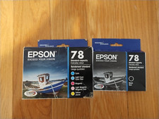 2024 GENUINE SET 6 EPSON #78 INK T0781-T0786 STYLUS PHOTO R260-RX680 ARTISAN 50