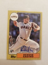 2022 Topps Update 1987 Autograph Kervin Castro #87BAKC Auto San Francisco Giants