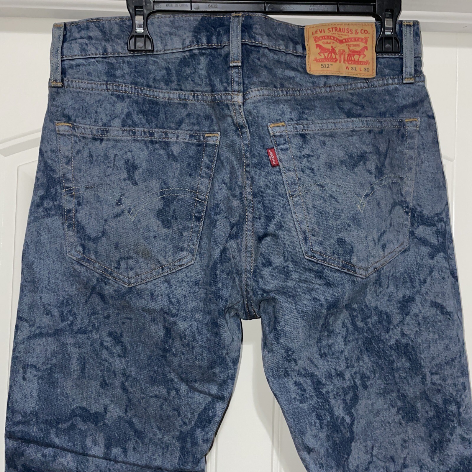Levis 512 Jeans Men's Size 31 x 30 Straight Leg Tapered CA00342 WPL 423 Blue