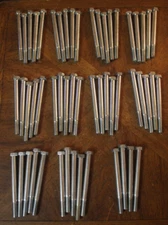 54 Midwest Fastener 7/16" x 5" Long Zinc Hex Bolts. Coarse Thread. Grade 2.