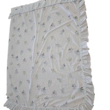 Vintage 80s Disney Babies Mickey Minnie Single Ruffled Curtain Panel Pastels
