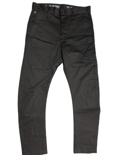G-STAR RAW CHINOS WOMEN'S BLACK PANT SLIM FIT STARCHED OFFICE USE SIZE: W30/L32