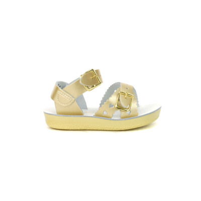 Salt Water Little Kids/Big Kids Sweethearth Gold Sandals
