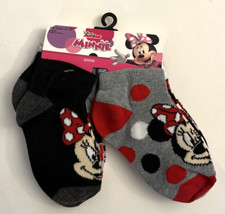 Disney Jr Minnie Mouse 6 Pair Pack of Socks-Fits Size 2T-4T NEW