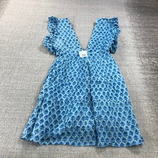 Oliphant Dress Womens Medium Cross Back Mini 1210V Lined Floral  Spring Dress a4