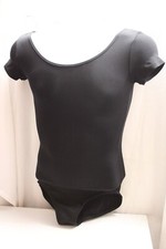 Capezio Women's Team Basic Short Sleeve Leotard Black Size S