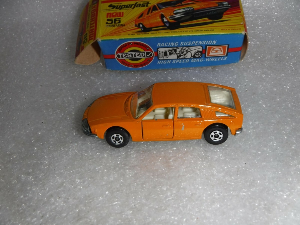 マッチボックス SuperFast No.56 PININFARINA 1800 Vintage Matchbox Superfast No 56 1800 Pininfarina . Boxed