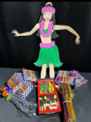Hawaiian Tiki Luau Party Set-Huge Set