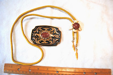Western Belt Buckle and Bolo Set