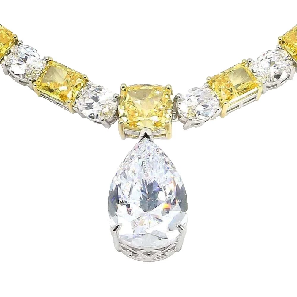 Cubic Zirconia Amor Chapado en Platino Collares y colgantes De moda