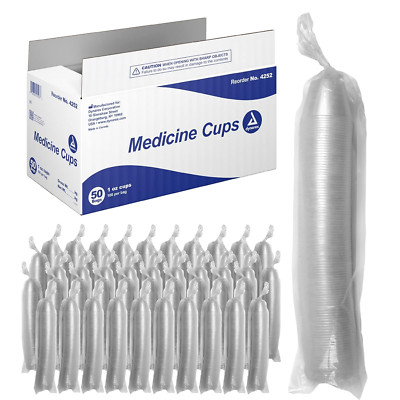 5000-Pack 1 Oz Translucent Plastic Medicine Cups - Standard Size