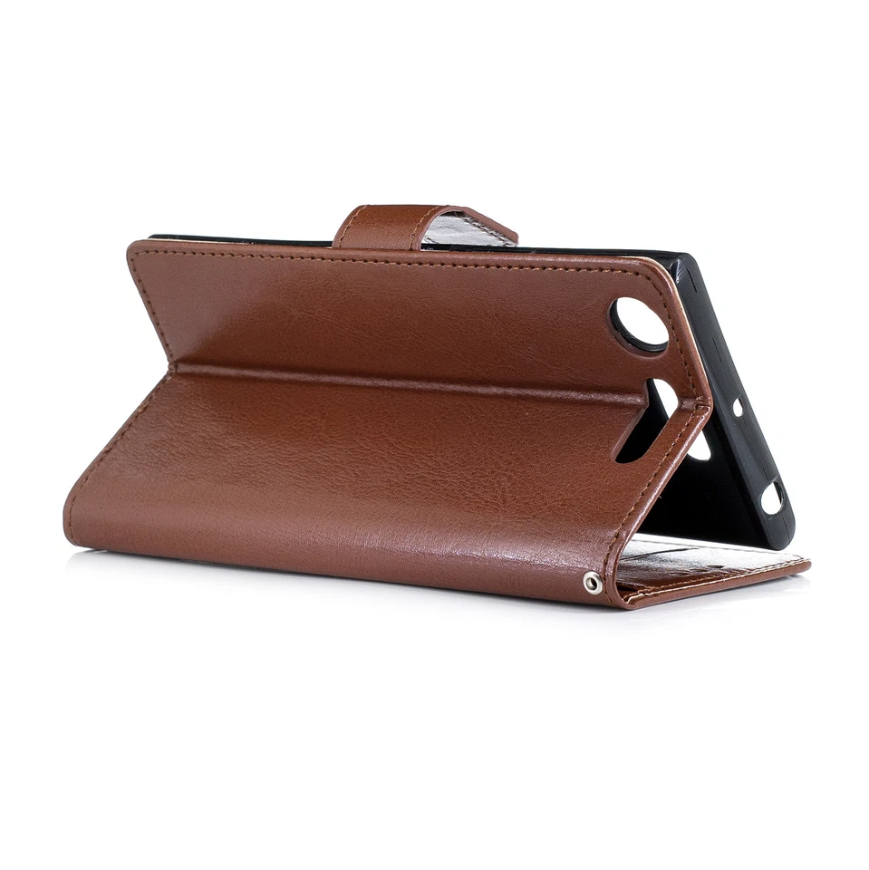 Luxury Soft Leather Flip Case Wallet Stand Cover For Sony Xperia Experia XZ1 - Image 3 of 4