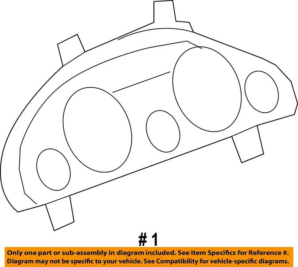 Medidor de velocímetro usado se adapta a: Buick Enclave MPH 2011 identificación de mercado de EE. UU. grado 25810790 Foto 4 de 4