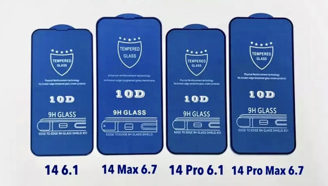 Protector Pantalla Cristal Templado iPhone 14 15 14 Pro 15 Pro Max