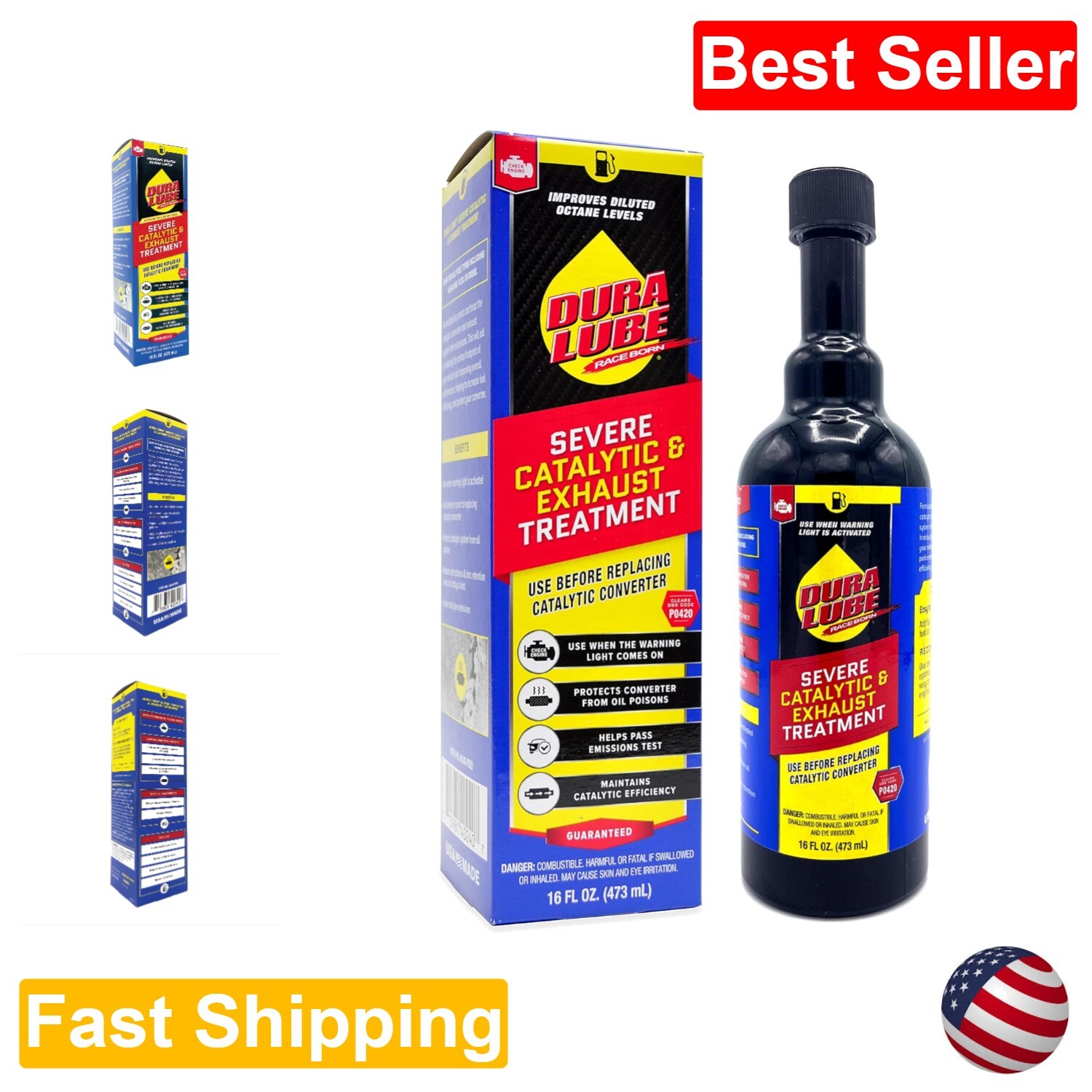 Severe Catalytic and Exhaust Treatment Cleaner Fuel Additive, 16 fl. oz.