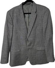 Tommy Hilfiger Men's Blazer Jacket Gray Multi-Color Wool Size L44