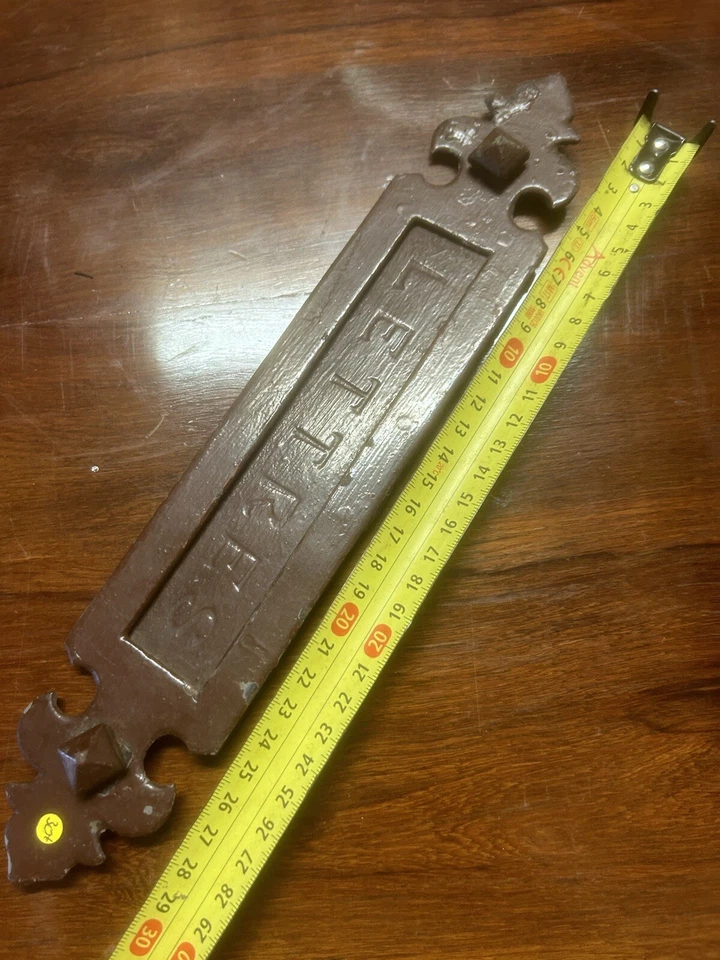 Entrée de Boîte Aux A Lettres Façade Vintage Art Nouveau - Photo 2/4