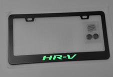 Glowing Hr-v Honda Stainless Steel License Plate Frame With Screws Caps
