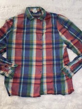 Vintage Wrangler Women s Sz. S USA Snap Collar Multicolor Shirt. Classic
