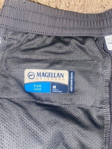 Magellan Fish Gear Youth Medium Gray/Blue Shorts - Picture 6 of 6