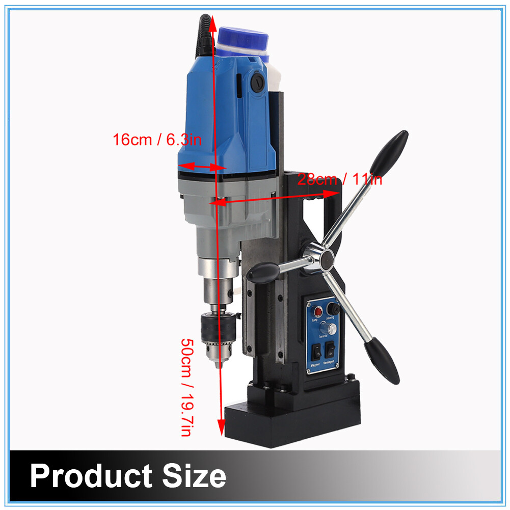 1100W MD40 Base Drill Press 40mm Boring 10000N Force