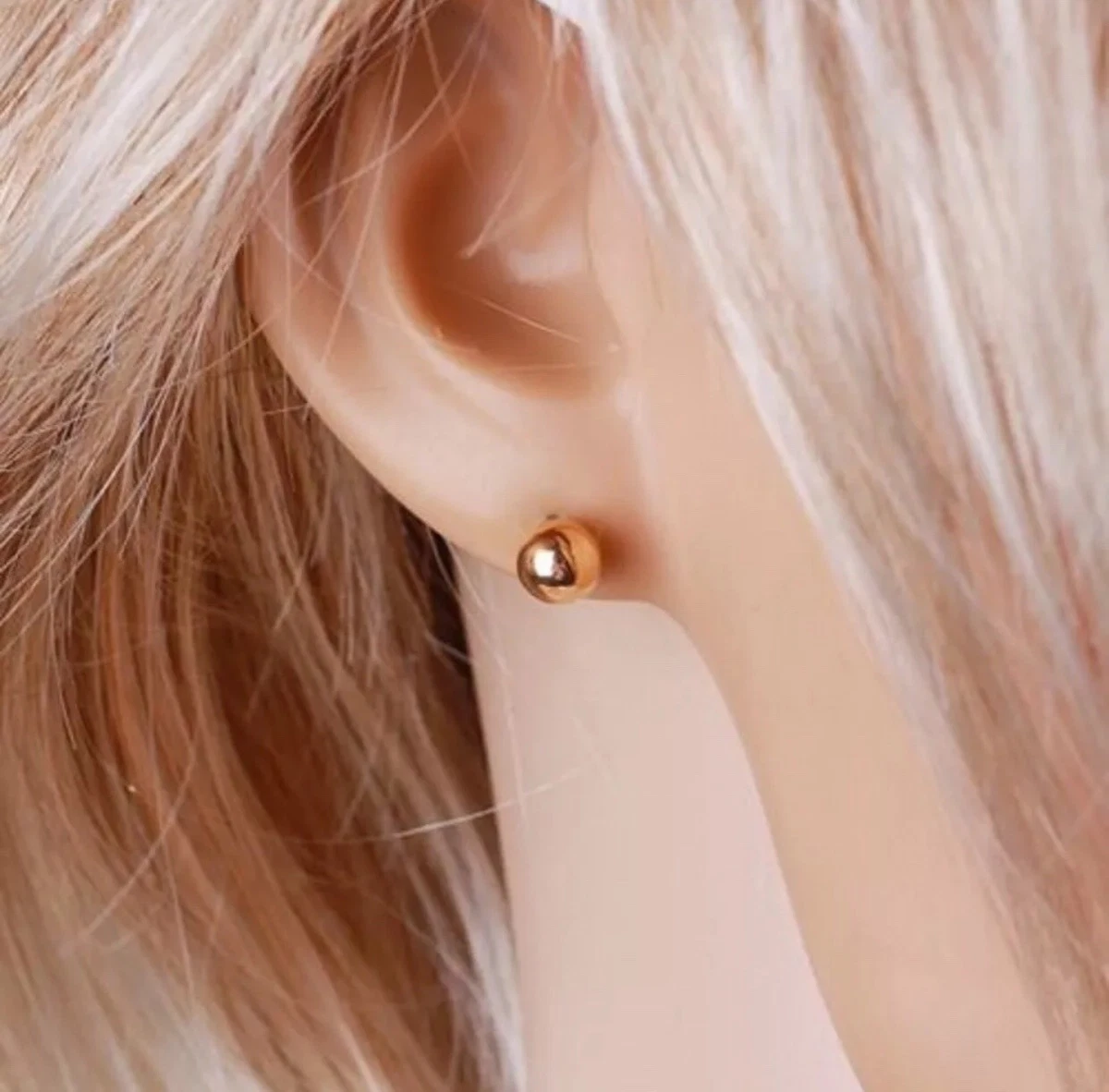 Share 157+ plain gold stud earrings uk super hot seven.edu.vn