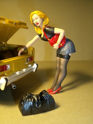 FIGURINE 1/18 GIRL UTE VROOM NON PEINT WERK