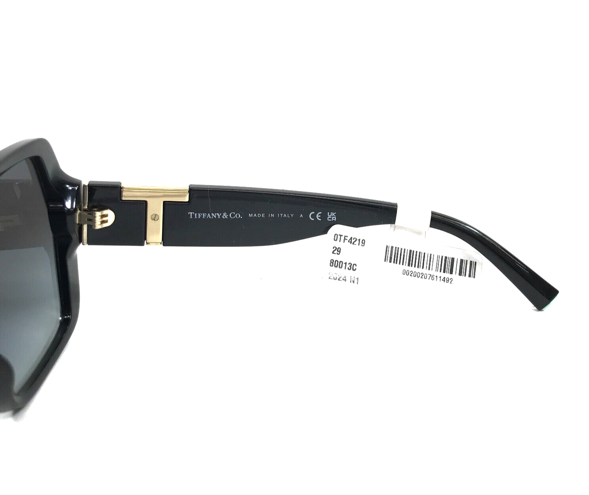 Tiffany & Co. Sunglasses TF4219 8001/3C Black Gold Butterfly  display picture 3