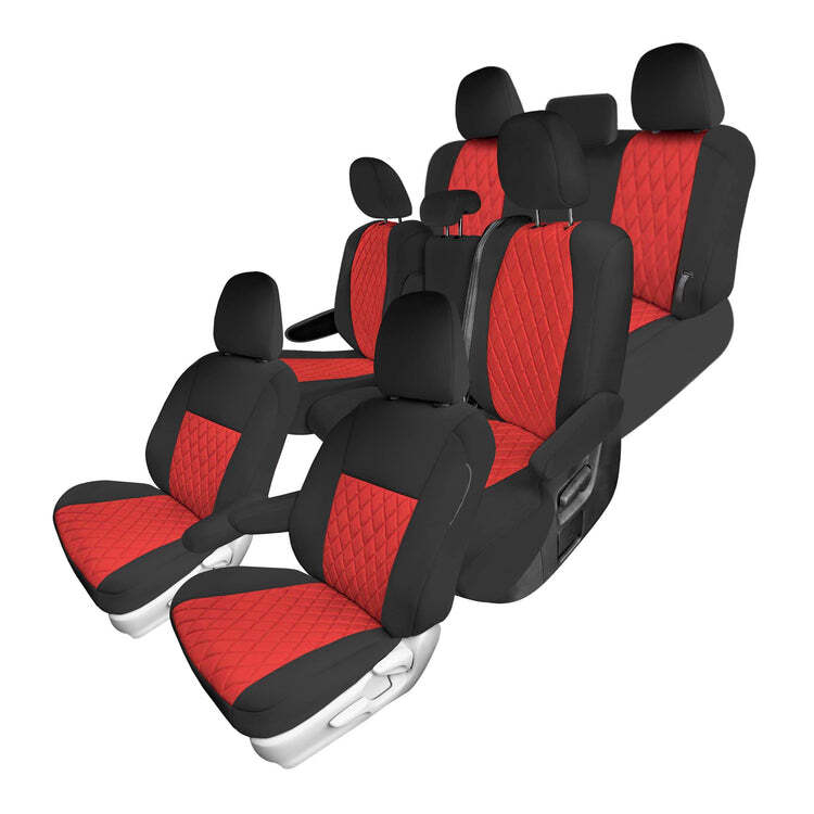 FH Group Neoprene Custom Fit Car Seat Covers 2011-2020 Toyota Sienna 7 Seater