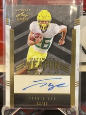 2022 Leaf Ultimate Draft Travis Dye Ultimate Weapon Rookie XRC Auto /99 