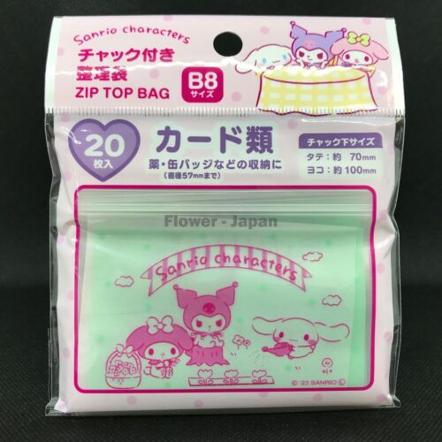 Sanrio Characters Zip Top Bag Kuromi My Melody B8 Size 20 Pieces Anime - Picture 1 of 2