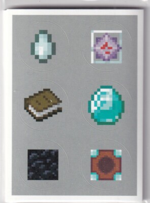 Panini Minecraft Treasure Sticker 2021 Nr. 110 Play at the Crafting Table