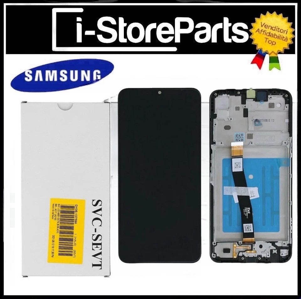 DISPLAY LCD TOUCH SCREEN FRAME PARI ORIGINALE OEM SAMSUNG A22 5G SM-A226B/DSN