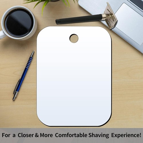 Shower Mirror Fogless for Shaving 10.7"x8"Larger Mirror Wall Camping Frameless - Picture 10 of 10
